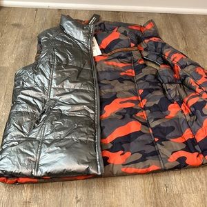 NWT Tribal Jeans reversible puffer vest.